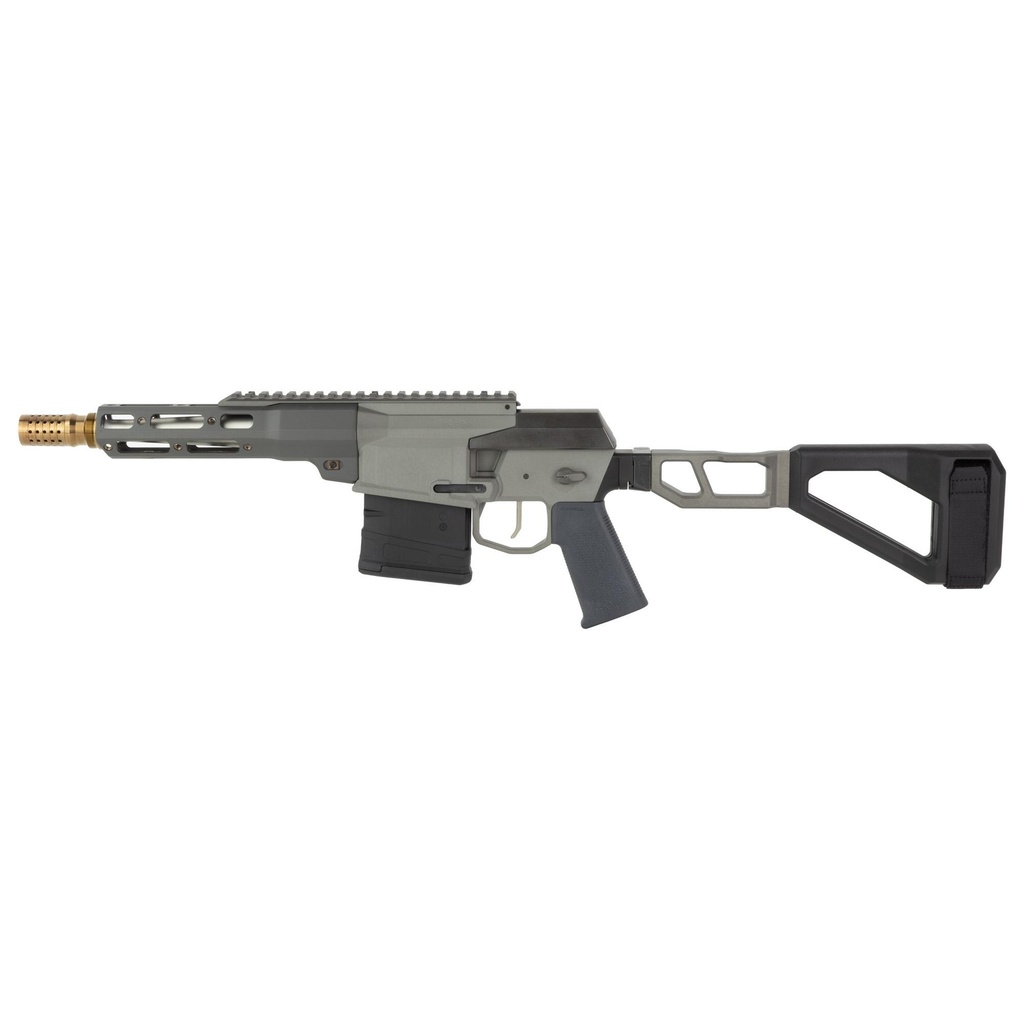 Q The Fix 8.6 Blackout 8" Threaded Barrel Folding Pistol Brace Gray 10 Round