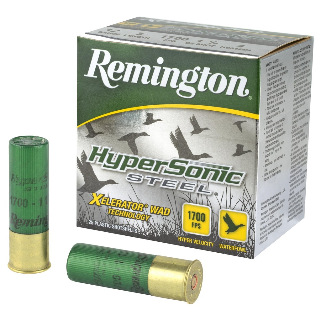 Remington Hypersonic 12GA 3" #4 Steel Lead Free California Compliant
