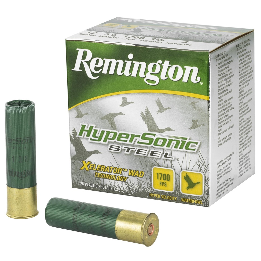 Remington Hypersonic 12GA 3.5" #4 Steel Lead Free California Compliant