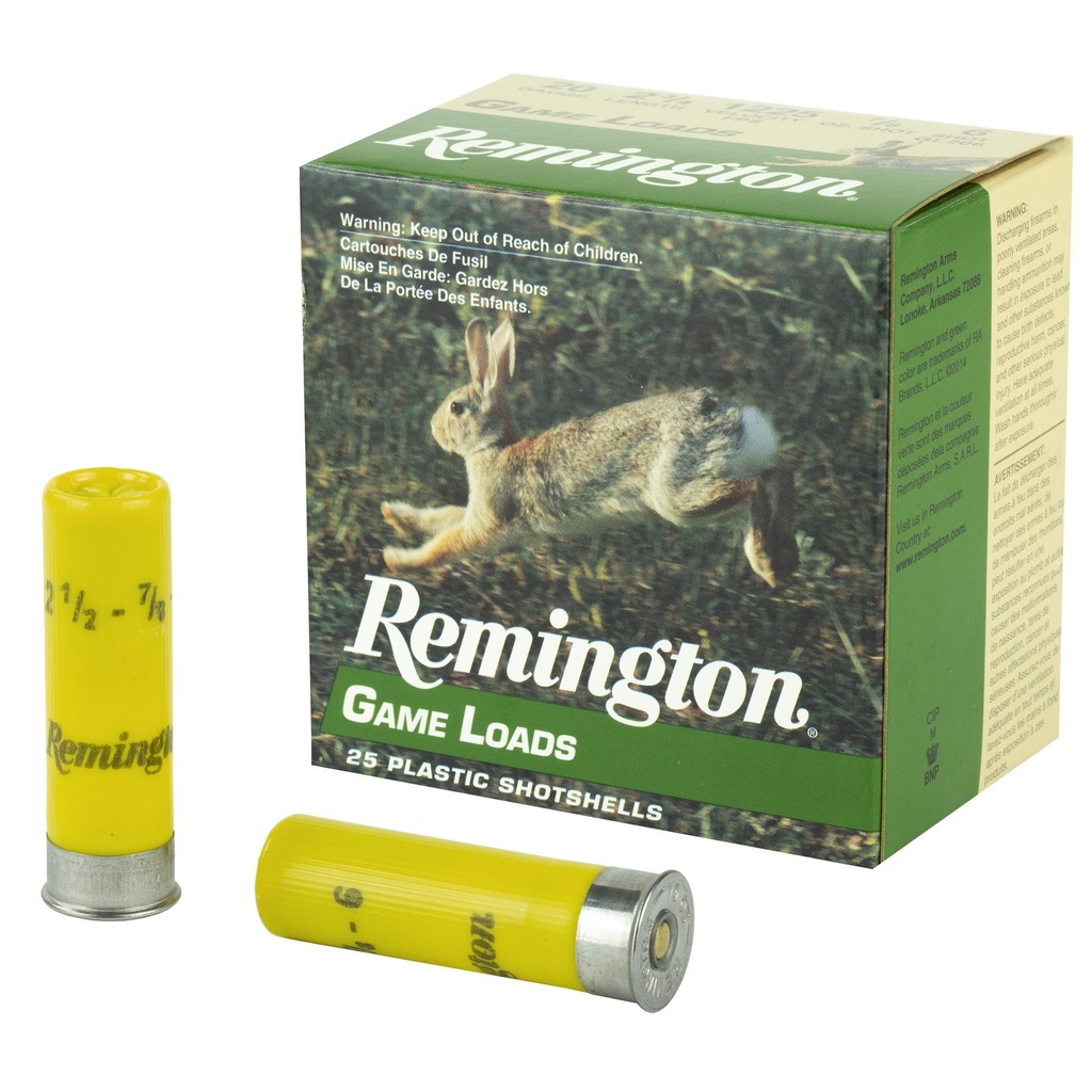 Remington Game Load 20GA 2.75" #6 25 Round Box