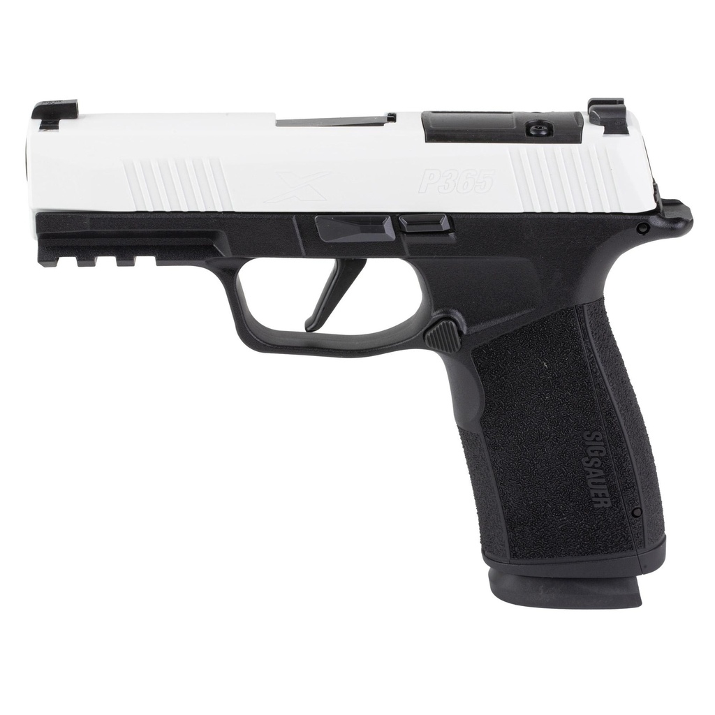 Sig Sauer P365 XMacro 9MM 3.7" OR Cerakote White Slide Black Frame 17 Round
