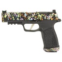 Sig Sauer P365 Fuse 9MM 4.3" Barrel Cerakote Finish Black with 80s Retro Neon Splatter Pattern 21 Round
