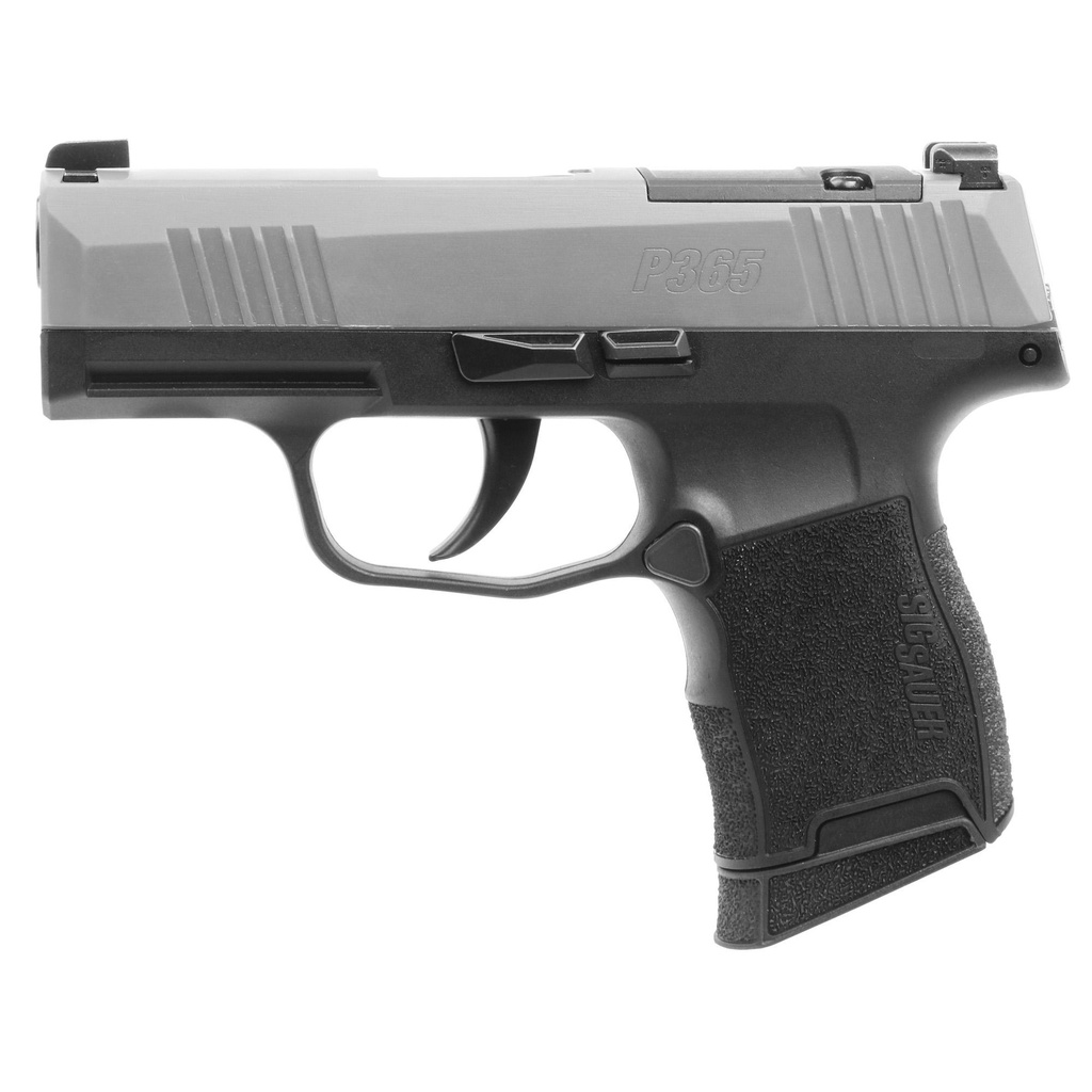 Sig Sauer P365 9MM 3.1" Optics Ready Black Frame Stainless Steel Slide 10 Round