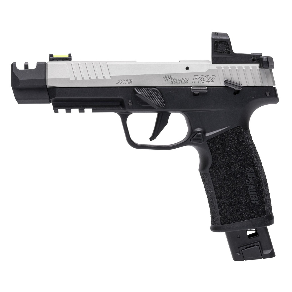 Sig Sauer P322 Competition .22LR 4" Threaded Barrel ROMEO RS Black Finish 25 Round