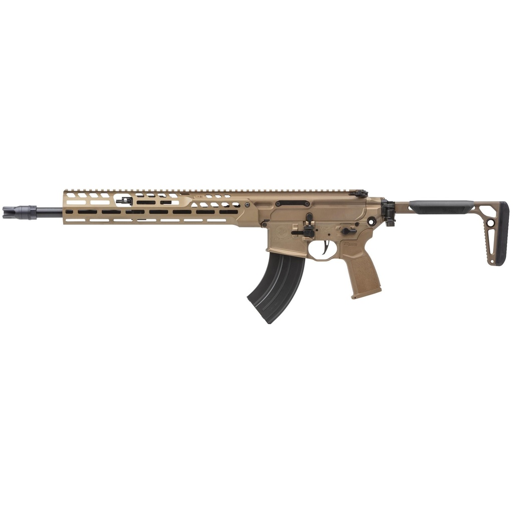 Sig Sauer MCX SPEAR-LT 7.62X39 16" Coyote Anodized Semi-Automatic Rifle Side Folding Stock M-LOK Handguard 28 Round