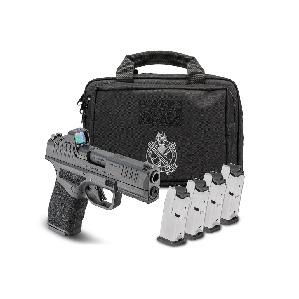 Springfield Hellcat Pro 9MM 3.7" Striker Fired Black Polymer Frame 10 Round
