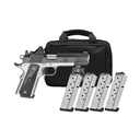 Springfield Ronin AOS .45 ACP 5" Match Grade Barrel Optics Ready Stainless Steel Frame Black Wood Grips 8 Round