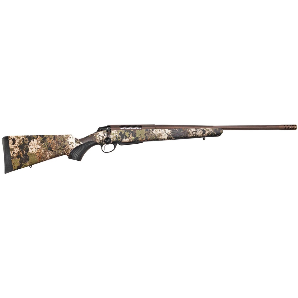 Tikka T3X Lite 7MM Remington Magnum 24.38" Threaded Barrel Veil Wideland Camo Burnt Bronze Right Hand 3 Round