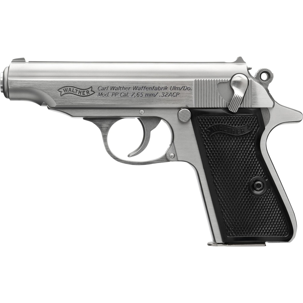 Walther PP .32 ACP 3.9" Stainless Finish 8 Round