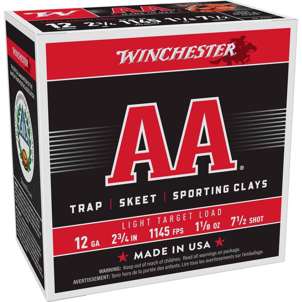 Winchester Ammunition AA Target 12GA 2.75" #9 25 Round Box