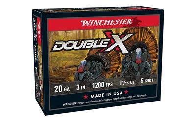 Winchester Ammunition Double X 20GA High Velocity Turkey 3" #5 10 Round Box