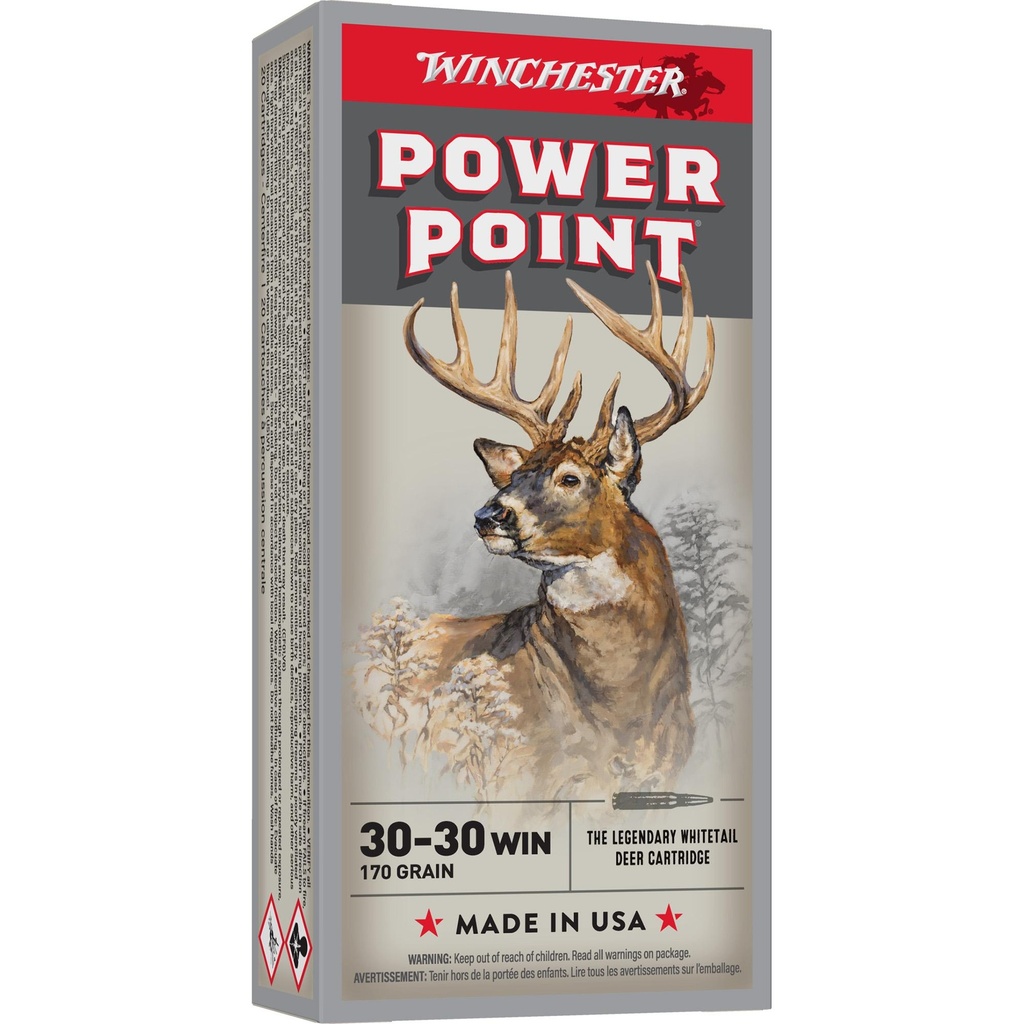 Winchester Ammunition Super-X 30-30 170 Grain Power Point 20 Round Box