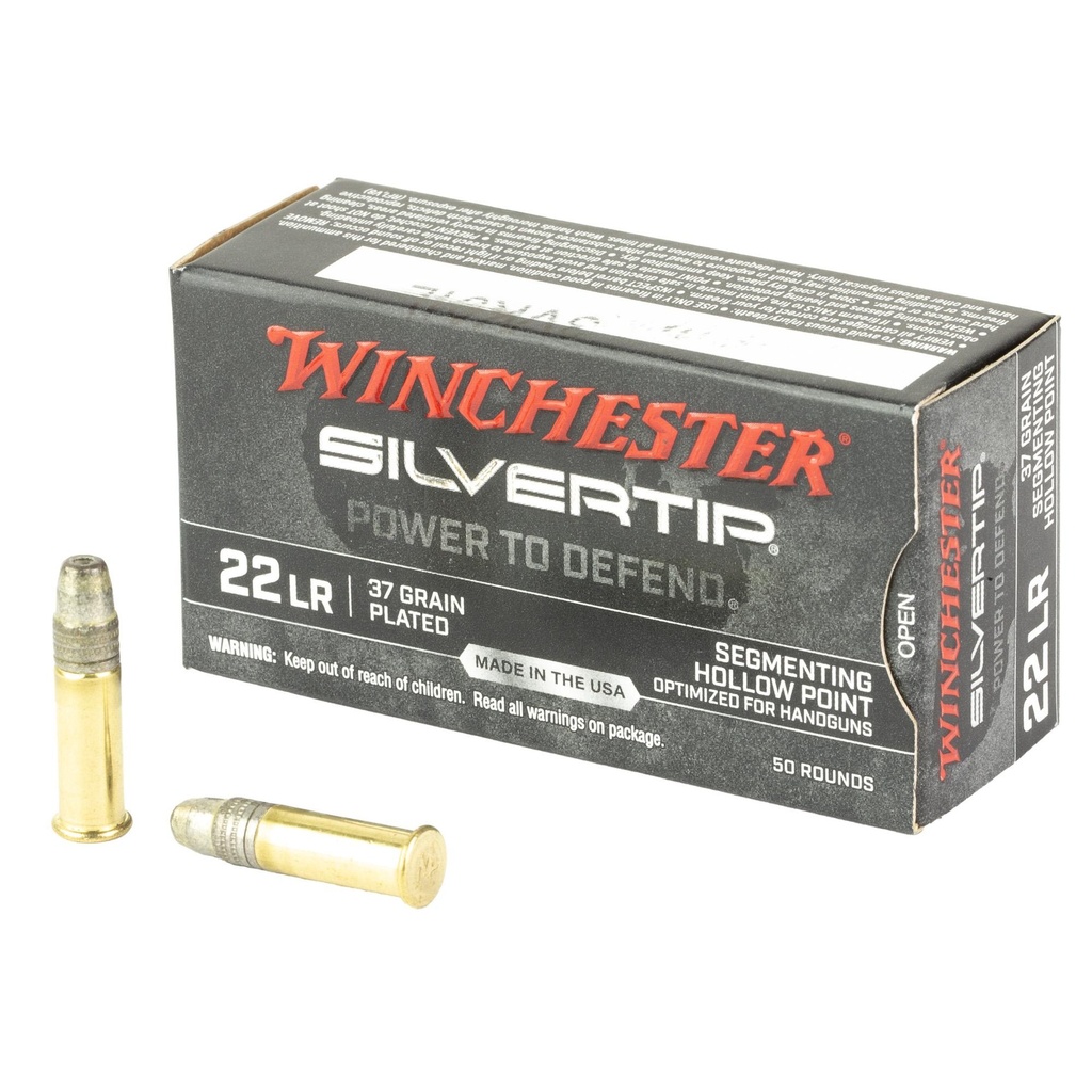 Winchester Ammunition Slivertip .22 LR 37 Grain Hollow Point 50 Round Box