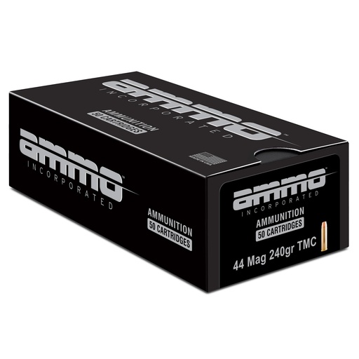 [44240TMC-A50] Ammo Inc Signature 44 Magnum 240 Grain Total Metal Coating 50 Round Box 