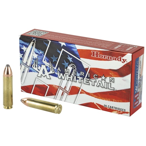[82242] Hornady American Whitetail 450 Bushmaster 245 Grain InterLock 20 Round Box 