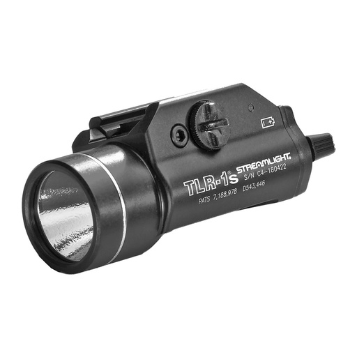 [69210] Streamlight TLR-1s Tactical Light C4 LED 300 Lumens with Strobe Batteries Included Black 