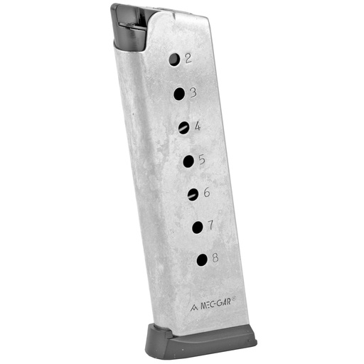 [PI6074] Springfield Magazine 45ACP 8Rds Fits Full Size 1911 Silver