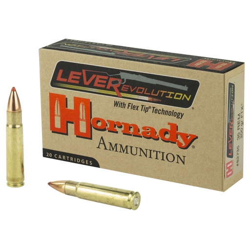 [82735] Hornady LeverEvolution 35 Remington 200 Grain FlexTip 20 Round Box 