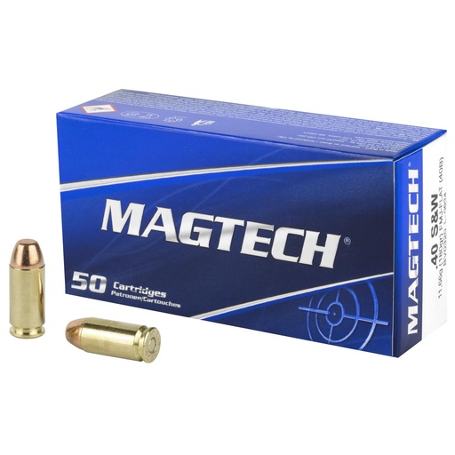 [40B] Magtech Sport Shooting 40S&W 180 Grain Full Metal Case 50 Round Box 