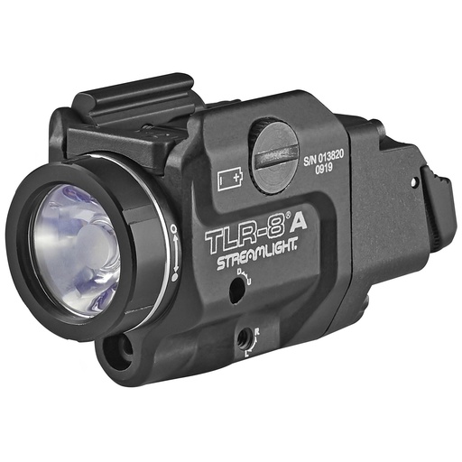 [69414] Streamlight TLR-8A Flex Black 500 Lumens 1.5 Hour Runtime Red Laser Comes with High and Low Switch and (1) CR123A Lithium Battery 