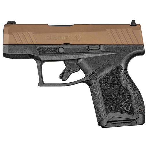 [1-GX4M93E] Taurus GX4 9MM 3" Striker Fired Compact Pistol Black/Coyote Cerakote 11 Round
