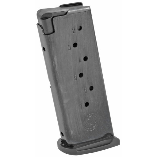 [90363] Ruger Magazine 9MM 7Rds Fits Ruger LC9 and EC9s with Finger Rest Steel Blued Finish 