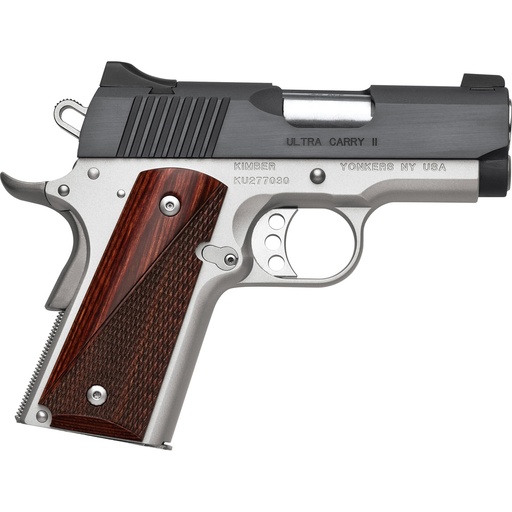 [3200332] Kimber America Ultra Carry II Two-Tone 1911 9mm 3" Barrel 8Rds Black and Silver