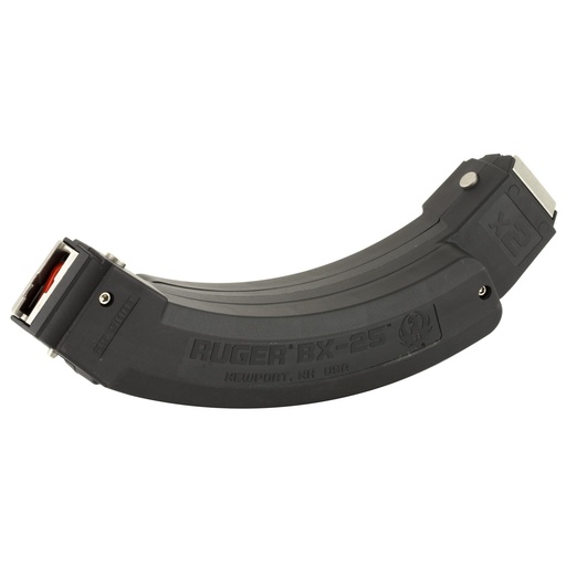 [90398] Ruger Magazine BX-25 2-Pack 22LR 25Rds Fits 10/22 Polymer Black This is 2-25rd magazines coupled together 