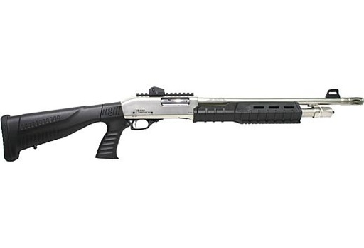 [GPAS12SNPG] Iver Johnson 12 Gauge 3" Chamber 18" Barrel 4Rds Silver