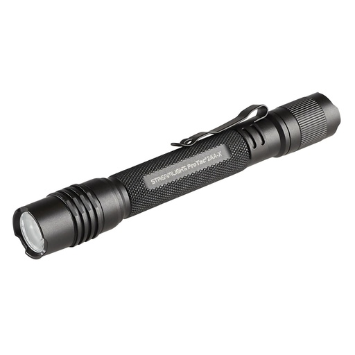 [88135] Streamlight ProTac 2AA-X USB 550 Lumens 2.25 Hour Runtime Multi-Fuel Black, Includes USB-C Rechargeable Battery Pack USB Charging Corn Nylon Holster 