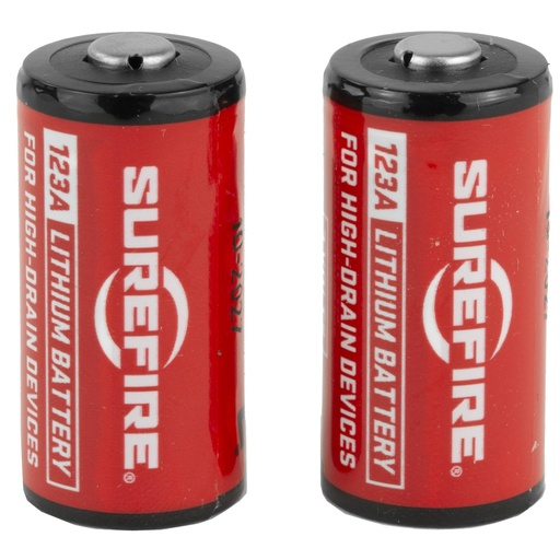 [SF2-CB] Surefire Battery CR123A Lithium 2 Pack Red 