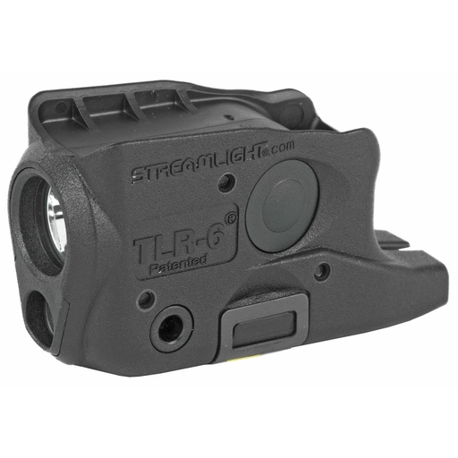 [69272] Streamlight TLR-6 Tac Light w/laser Fits Glock 26/27 White LED and Red Laser 100 Lumens Includes 2 CR 1/3N Lithium Batteries Black