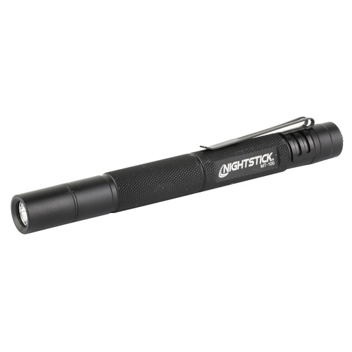 [MT-100] Nightstick MT-100 Mini-Tac Flashlight 130 Lumens 484 Candela Black 1.5 Hours of Runtime IP-X4 Water-Resistant 