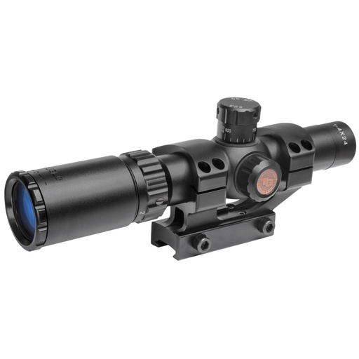 [TG-TG8514BT] TRUGLO Tru-Brite 30 Series Rifle Scope 1-4X24 Fully-Coated Lenses Duplex Mil-Dot Reticle Matte Black 30mm Pre-Calibrated .223 and .308 BDC Turrets One-Piece Base 