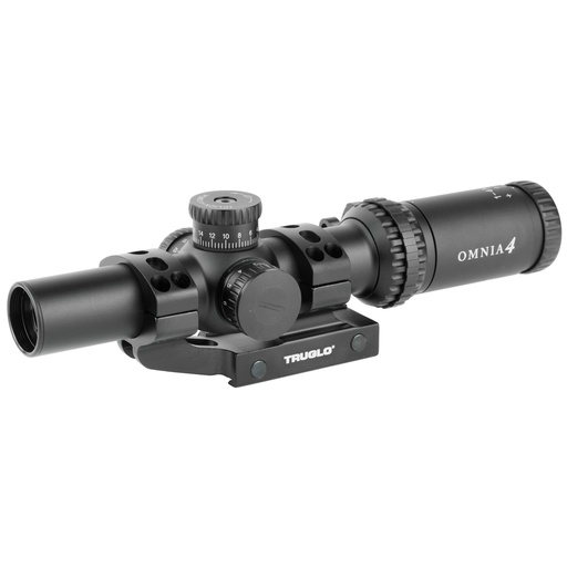 [TG-TG8514TLR] TRUGLO OMNIA Rifle Scope 1-4X24mm 300mm Main Tube Illuminate A.P.T.R. (All Purpose Tacticle Reticle) APTUS-M1 One Piece Mount Throw Lever Black 