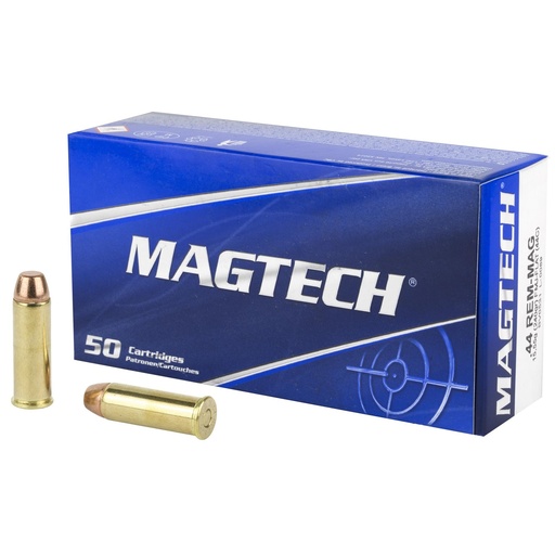 [44C] Magtech Sport Shooting 44MAG 240 Grain Full Metal Case Flat 50 Round Box 