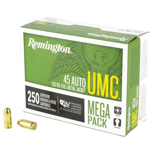 [23781] Remington UMC 45 ACP 230 Grain Full Metal Jacket Mega Packv 250 Rounds 