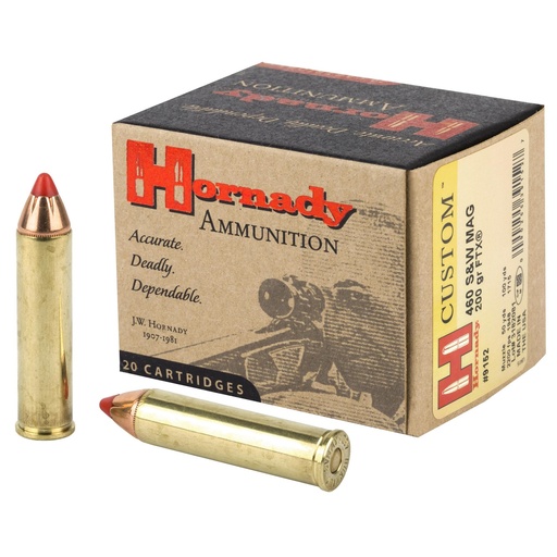 [9152] Hornady Custom 460 S&W 200 Grain FTX 20 Round Box 