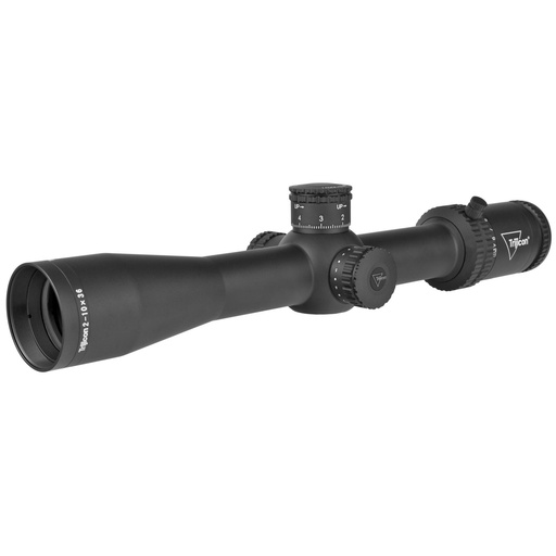 [CR1036-C-2900038] Trijicon Credo 2-10x36mm First Focal Plane Riflescope with Red MRAD Precision Tree 30mm Tube Exposed Elevation Adjuster with Return to Zero Feature 