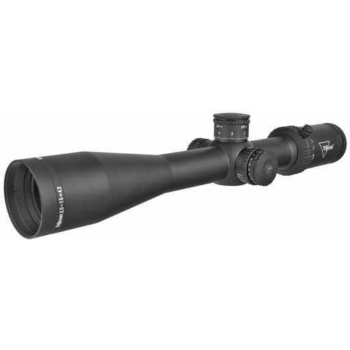 [CR1542-C-2900034] Trijicon Credo 2.5-15x42mm Second Focal Plane Riflescope with Red MRAD Center Dot 30mm Tube Exposed Elevation Adjuster with Return to Zero Feature 