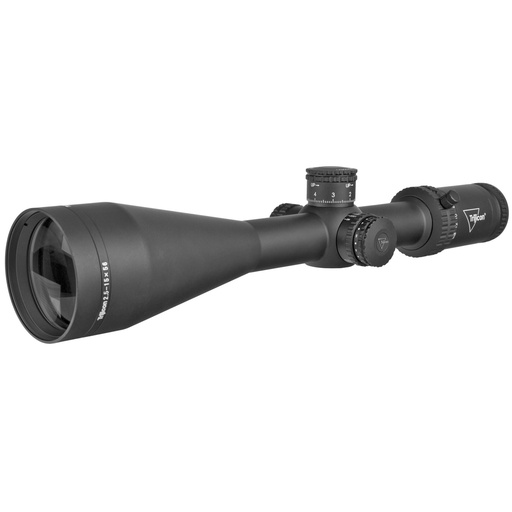[CR1556-C-2900036] Trijicon Credo 2.5-15x56mm Second Focal Plane Riflescope with Red MRAD Center Dot 30mm Tube Exposed Elevation Adjuster with Return to Zero Feature