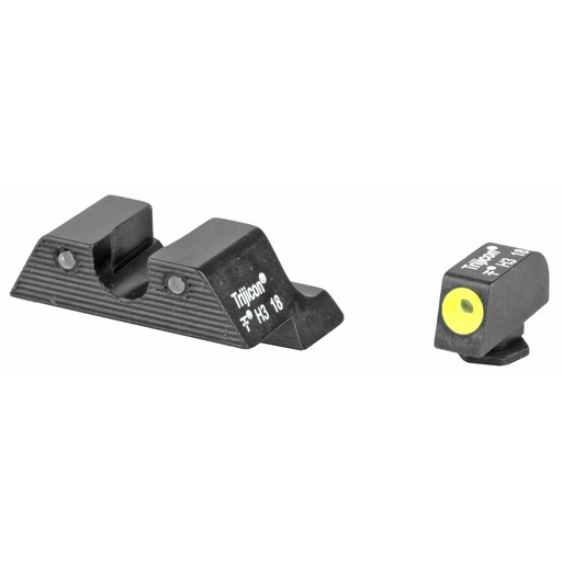 [GL104Y-600545] Trijicon HD Tritium Sight 3 Dot Green Tritium With Yellow Front Outline Fits Glock 20 21 29 30 31 32 