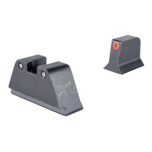[GL201-C-601134] Trijicon Suppressor/Optic Height Night Sights Orange Front with Black Rear & Green Lamps Fits Glock 17 19 22 23 24 26 27 31 32 33 34 35 39