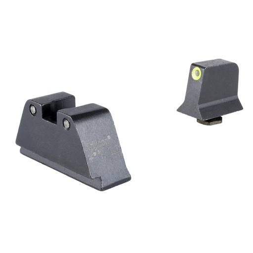 [GL201-C-601135] Trijicon Suppressor/Optic Height Night Sights Yellow Front with Black Rear & Green Lamps Fits Glock 17 19 22 23 24 26 27 31 32 33 34 35 39