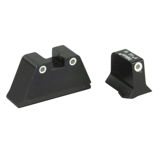 [GL204-C-600689] Trijicon Bright & Tough Suppressor Height Night Sights Fits Glock 20 21 29 30 Tritium Front/Rear Green 3 Dot 