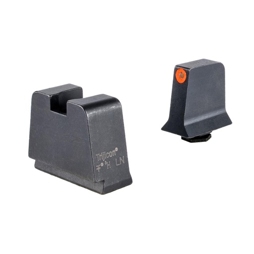 [GL243-C-601146] Trijicon Suppressor/Optic Height Night Sights Orange Front with Metal Rear & Green Lamps Fits Glock 42 43 43X 48
