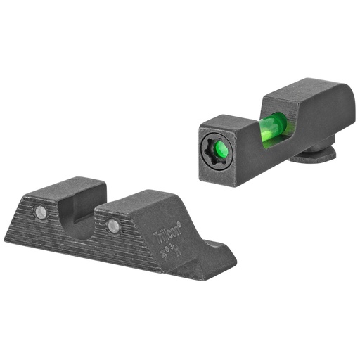 [GL813-C-601106] Trijicon DI Tritium/Fiber Optic Night Sights Fits Glock 42 43 43X 48 Includes 2 Green Fiber Replacement Pieces and T10 Torque L-Key 