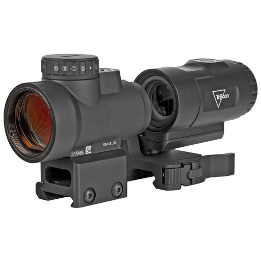 [MRO-C-2200057] Trijicon MRO HD Red Dot 1X25 68MOA Circle With 2MOA Center Dot Black Full Co-Witness Mount 3X Magnifier With Adjustable Height Quick Release Flip to Side Mount 