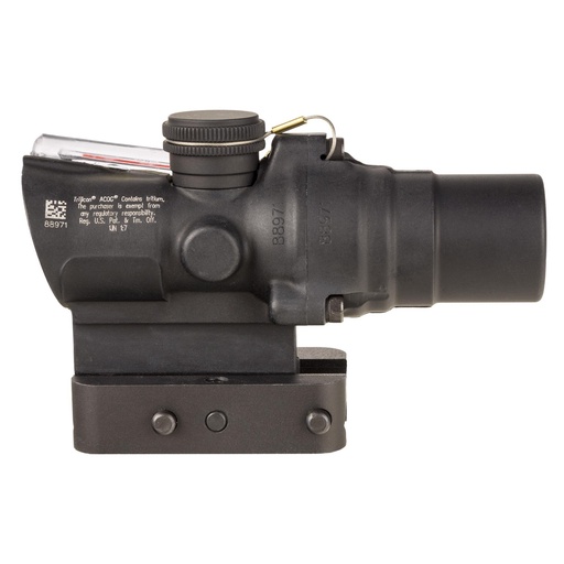 [TA44-C-400330] Trijicon ACOG 1.5X16mm Dual Illuminated Red Ring & 2 MOA Dot Includes Q-LOC Mount Black 