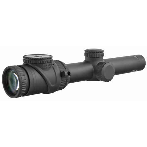[TR25-C-200091] Trijicon AccuPoint 1-6x24mm Riflescope with BAC Amber Triangle Post Reticle 30mm Tube Black Capped Adjusters 
